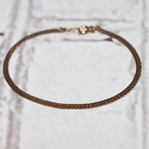 Beautiful vintage herringbone chain bracelet 7"